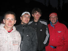 Чемпионы Игр Фишта - 2011 по минифутболу команда "Мандарины" (слева направо): Андрей, Василий, Сокол, я